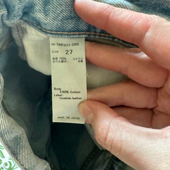 MOUSSY VINTAGE MV 111 Light Blue Naval Tapered-Mid Jeans Howa 540FSC11-2000 27 - Picture 8 of 9